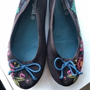 Desigual Patterned Ballet Flats
